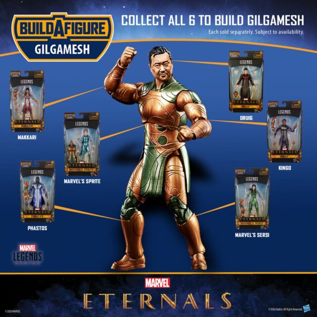 Marvel Legends Eternals Series Gilgamesh BAF Pieces Assembly Guide