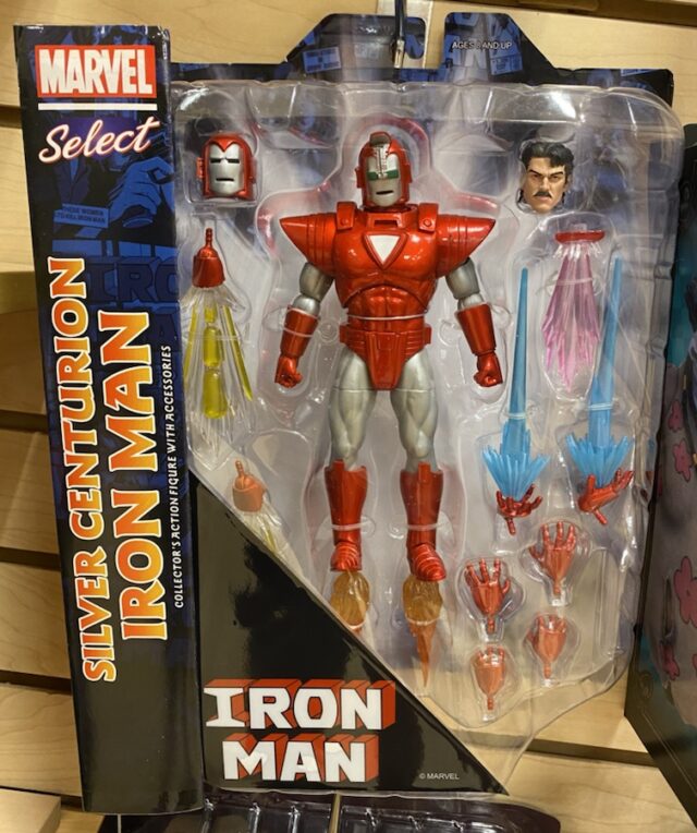 Marvel Select Silver Centurion Iron Man Packaged Box