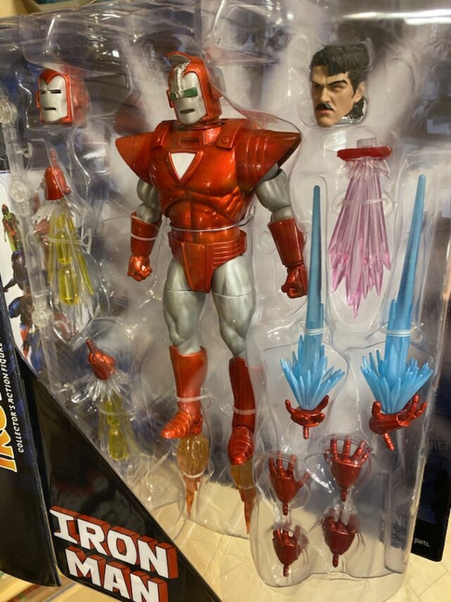 Marvel Select Iron Man Silver Centurion Figure with Accessories Effects Pieces
