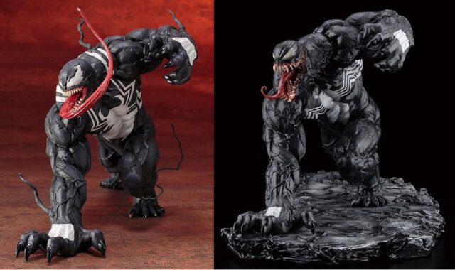 Kotobukiya ARTFX+ Venom 2017 Statue vs. 2021 Renewal Edition Venom Statue