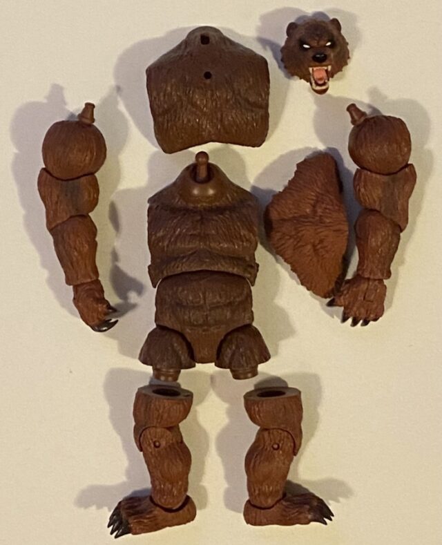 Unassembled Pieces of Iron Man Marvel Legends Ursa Major Build-A-Figure Bear