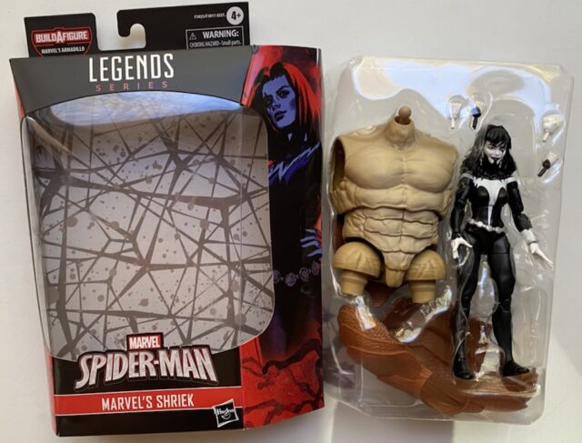 Unboxing Spider-Man Marvel Legends Shriek Figure with Armadillo BAF Body
