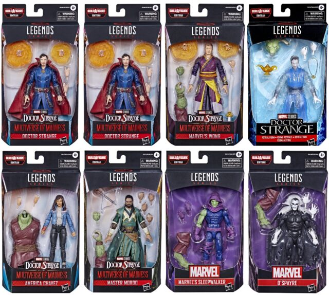 2022 Marvel Legends Multiverse of Madness Dr Strange Movie Figures Set