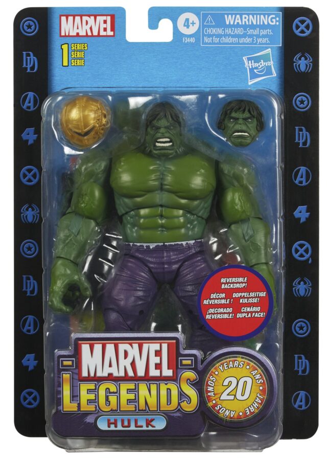 20th Anniversary Marvel Legends Hulk Packaged