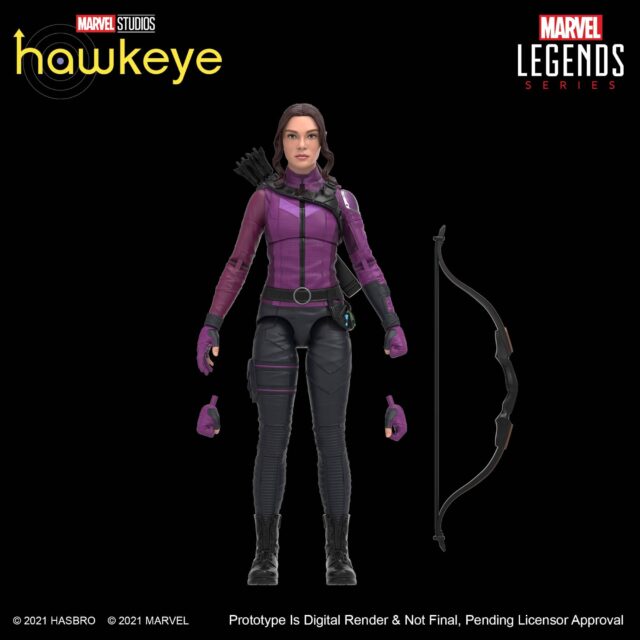 Hawkeye Marvel Legends Kate Bishop Figure Digital Render