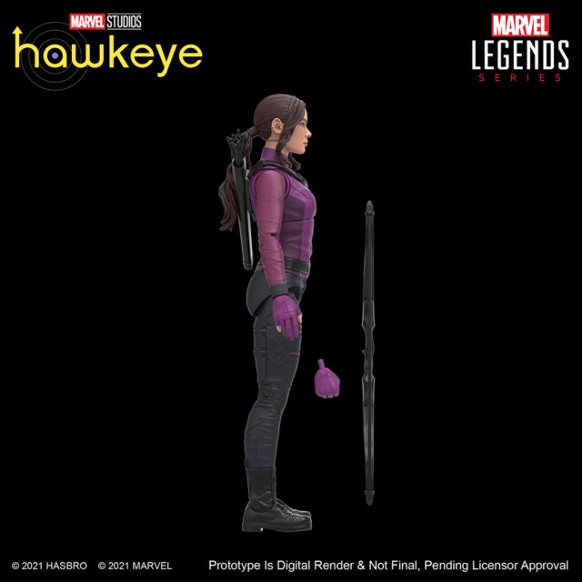 Kate Bishop Marvel Legends 2022 Hasbro Figure Side View