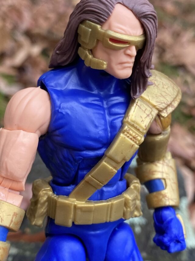 Close-Up of AOA Marvel Legends Cyclops Head without facial hair
