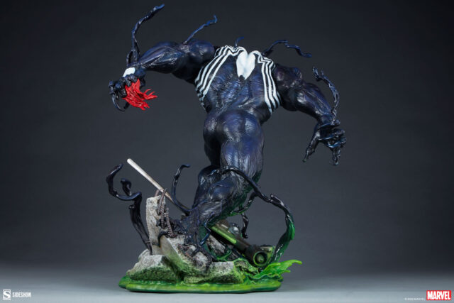 Back View of Venom Sideshow Statue 2021 2022 New Version