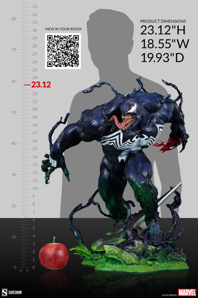 Sideshow Collectibles 2022 Venom Premium Format Ststue Size Dimensions