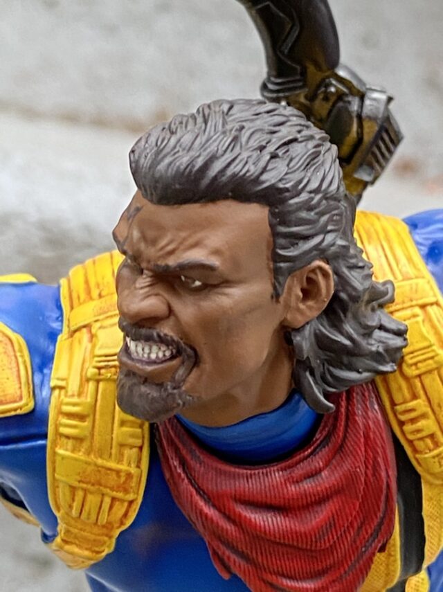 Close-Up of Head on Iron Studios X-Men Bishop
