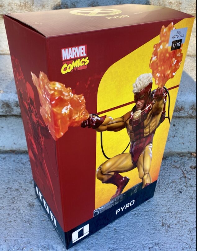 Review Iron Studios X-Men Statue Pyro Box