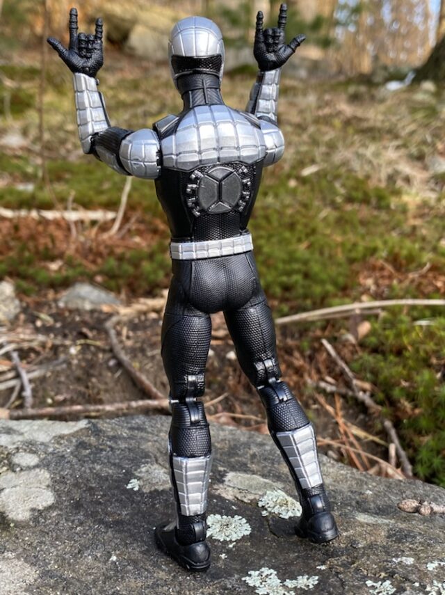 Back of Hasbro Spider Armor Mark 1 Figure