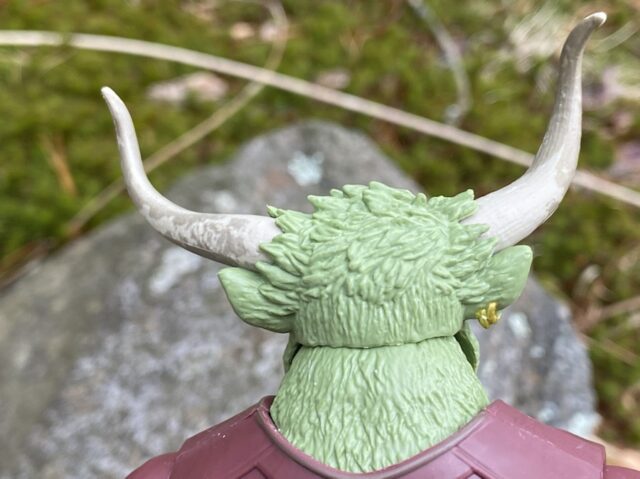 Close-Up of Back of Rintrah Head MCU Green Minotaur