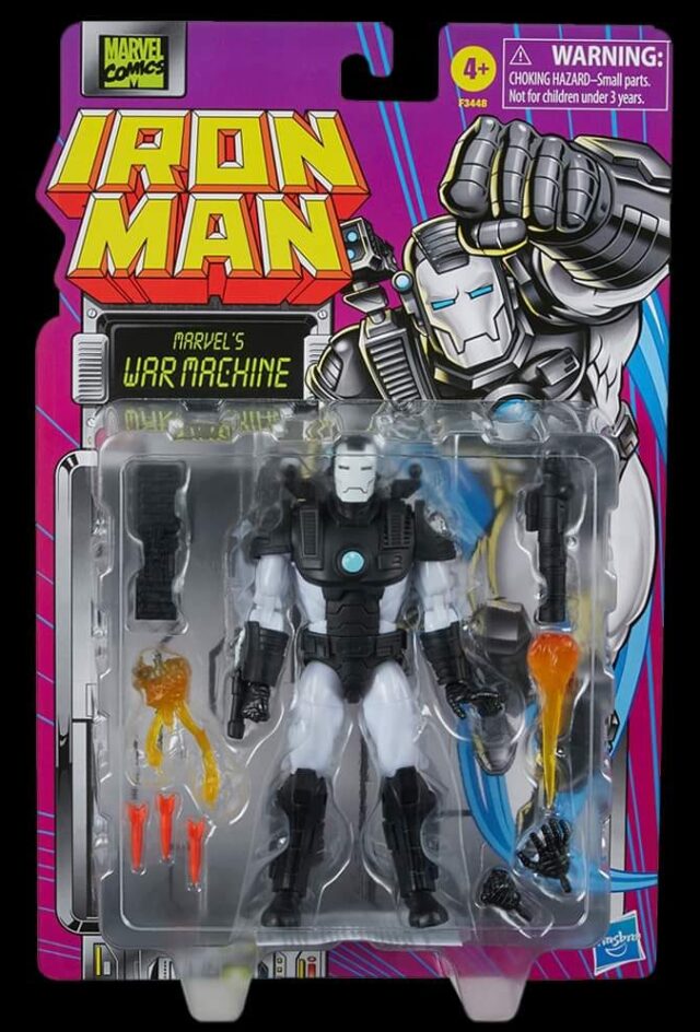 Marvel Legends War Machine Retro Iron Man Packaging