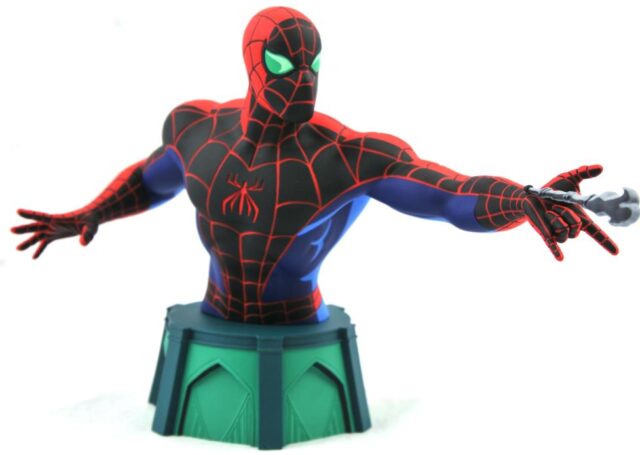 Side View of Exclusive 2022 SDCC Exclusive Spider-Man Bust Variant Spider-Sense