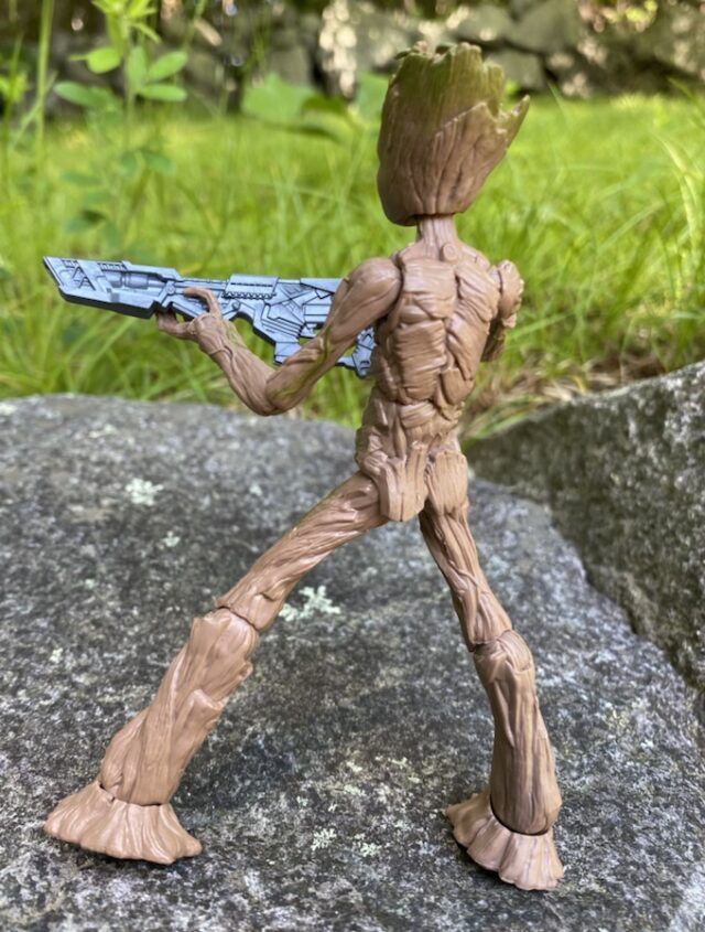 Back of Thor Legends Groot Movie Figure