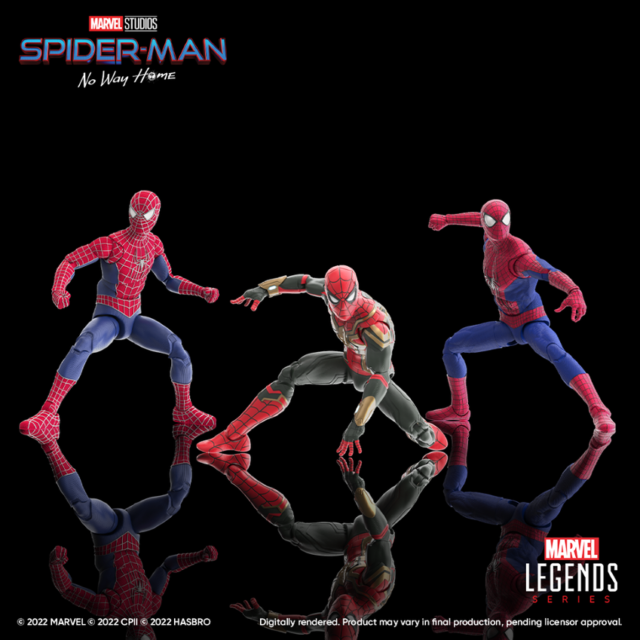 Marvel Legends Spider-Man No Way Home 3-Pack