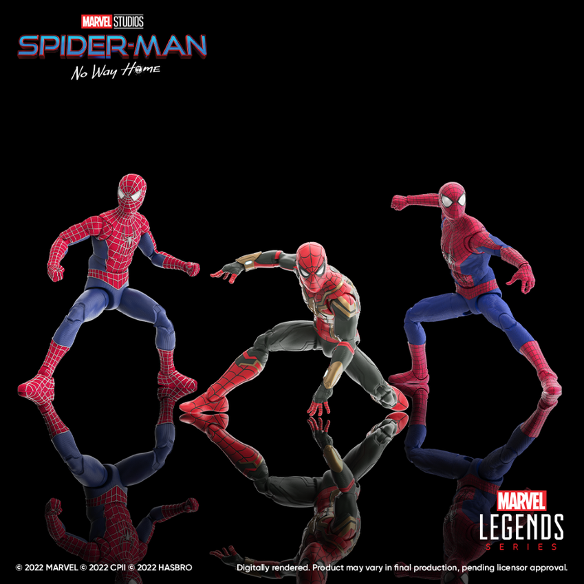 Marvel Legends Spider-Man No Way Home 3-Pack Movie Up for Order! - Marvel Toy News