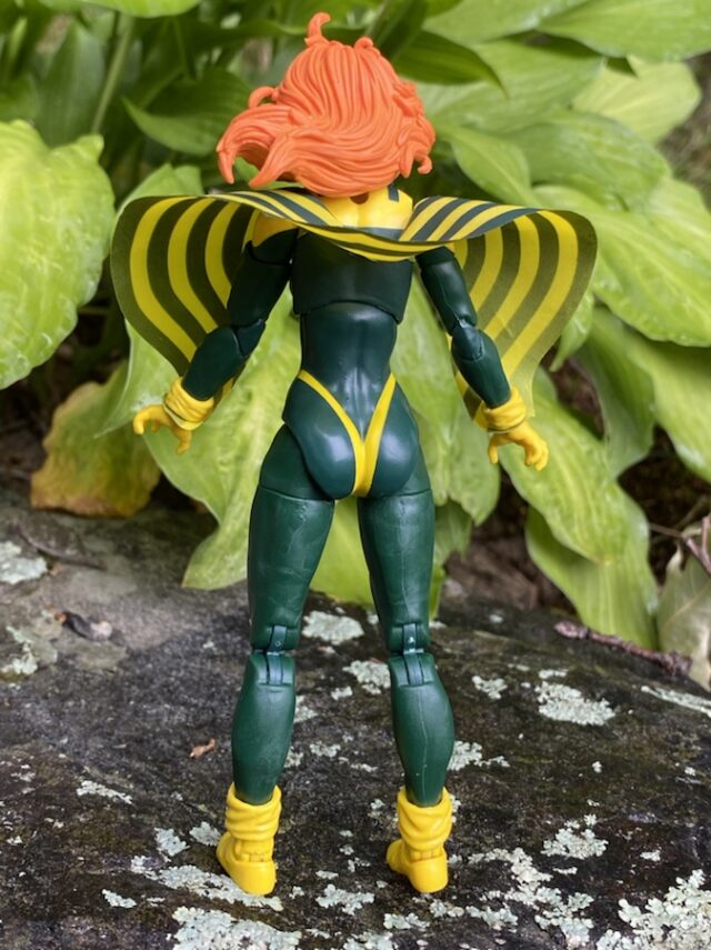 Back of X-Men Marvel Legends Siryn Six Inch Action Figure
