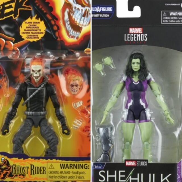 Marvel Legends Ghost Rider Retro and She-Hulk TV Figures