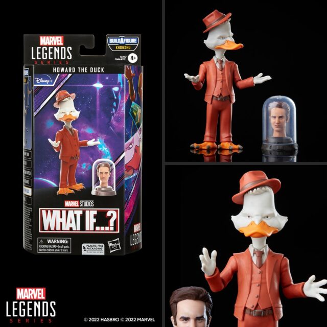 Marvel Legends Howard the Duck and Scott Lang Head Figures from What If