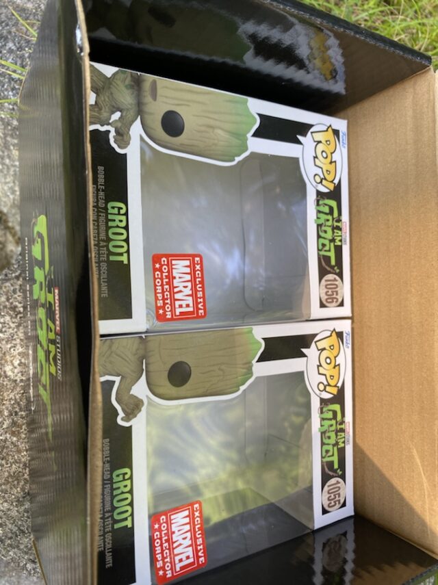 Funko Marvel Collector Corps I Am Groot Exclusive POP Boxes