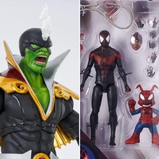 Marvel Select Super Skrull Miles Morales Spider-Man Spider-Ham Figures