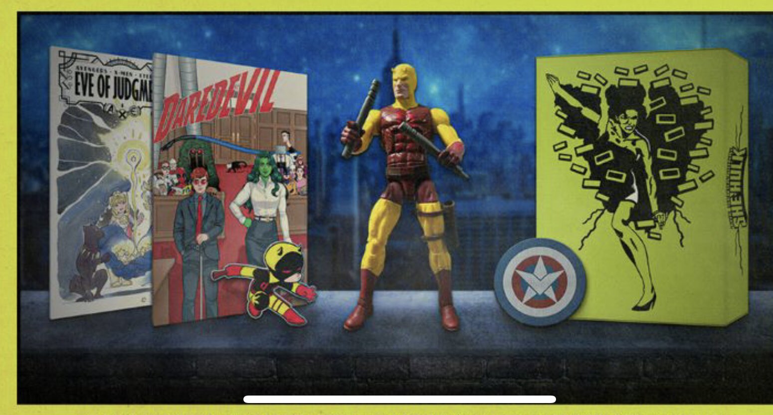 Marvel Unlimited Plus 20222023 Marvel Legends Yellow Daredevil Figure
