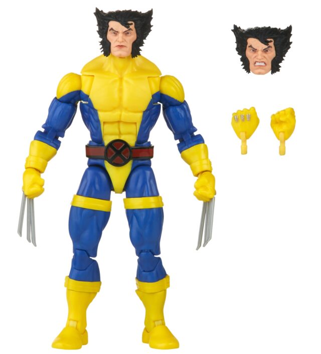 Wolverine Retro Marvel Legends X-Men Yellow Blue Costume Action Figure Hasbro