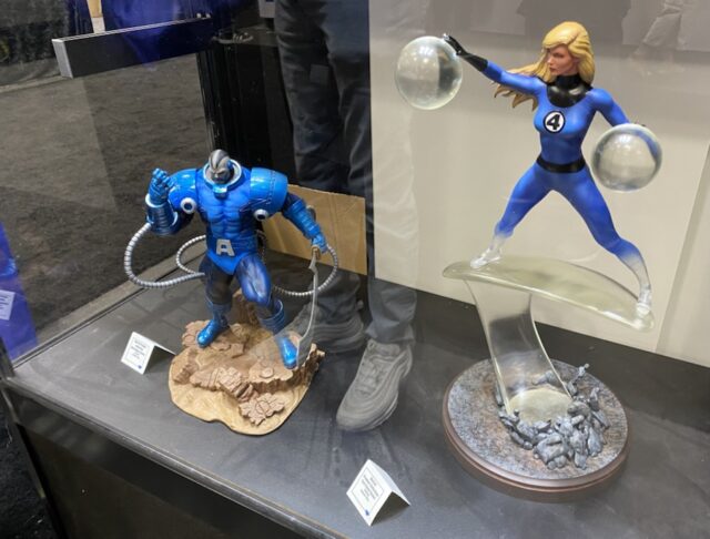 Marvel Premier Collection Invisible Woman Apocalypse Statues at New York Comic Con 2022