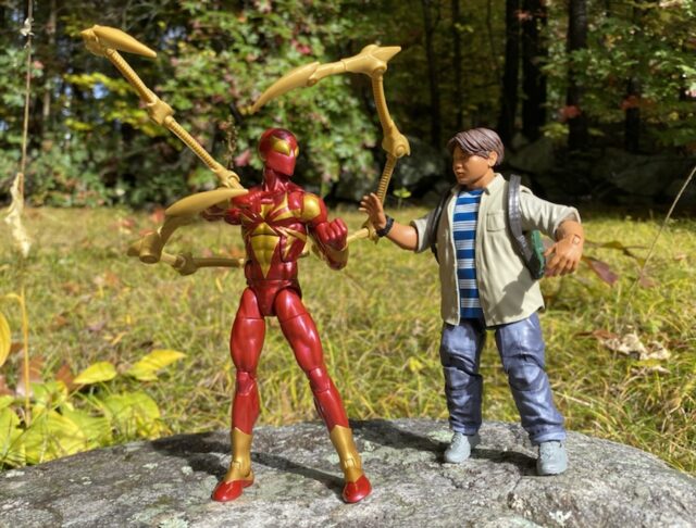 Marvel Legends 2022 Iron Spider Figure Review with Movie Ned Leeds