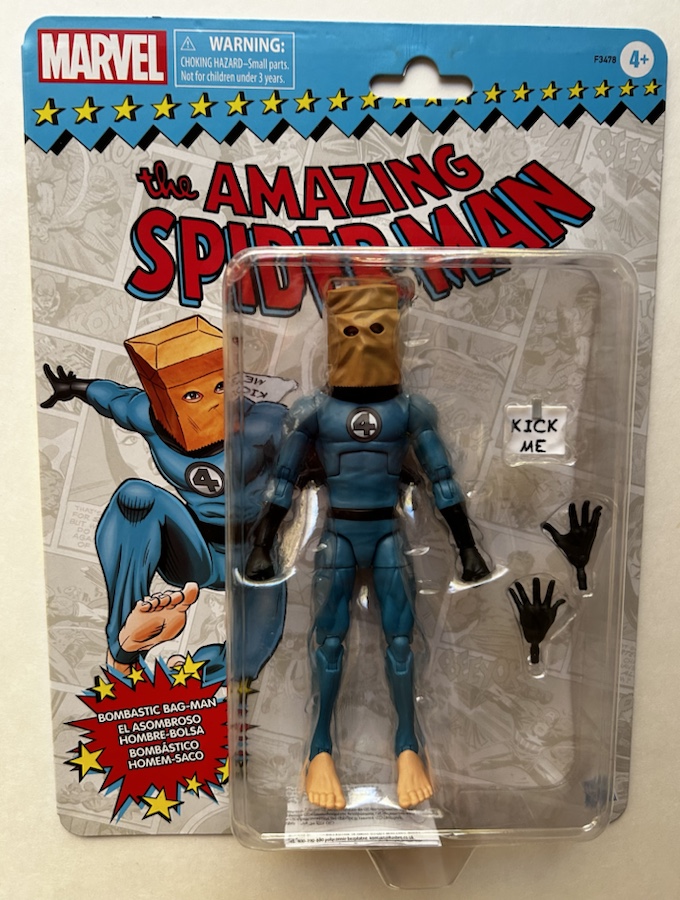 Marvel Legends Bombastic Bag Man REVIEW Photos Spider Man Retro