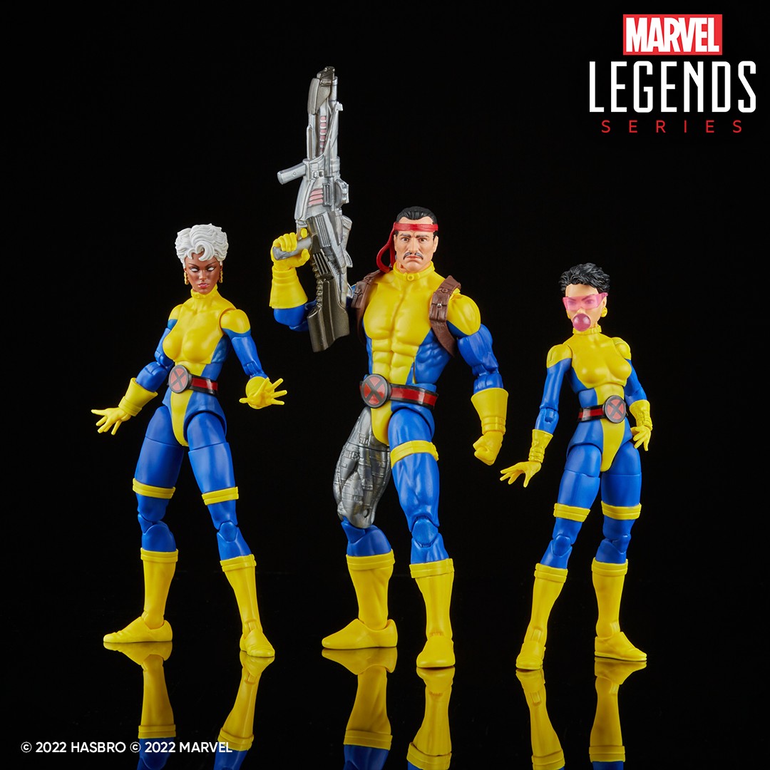 Hasbro Marvel Legends Set X-Men 60° Anniversario – Forge, Storm E Jubilee, 15 Cm