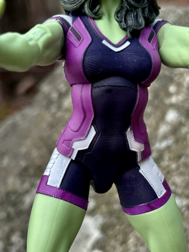 She-Hulk Hasbro Six Inch Figure Costume Texture Detailing