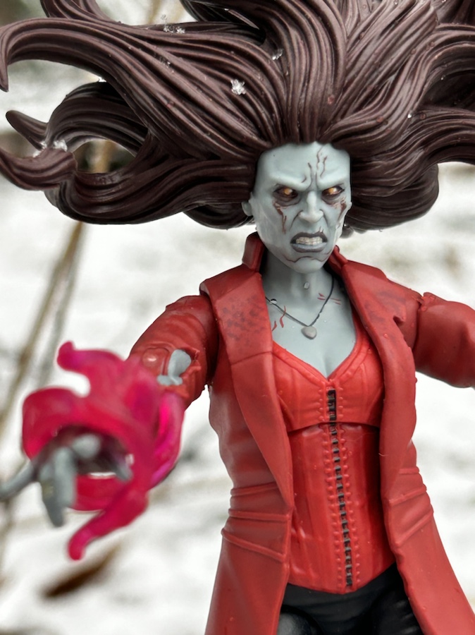 Marvel Legends Zombie Scarlet Witch Khonshu Build A
