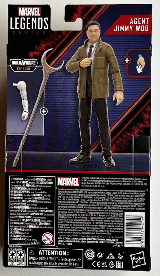 2022 Marvel Legends Disney+ What If? Agent Jimmy Woo Khonshu BAF