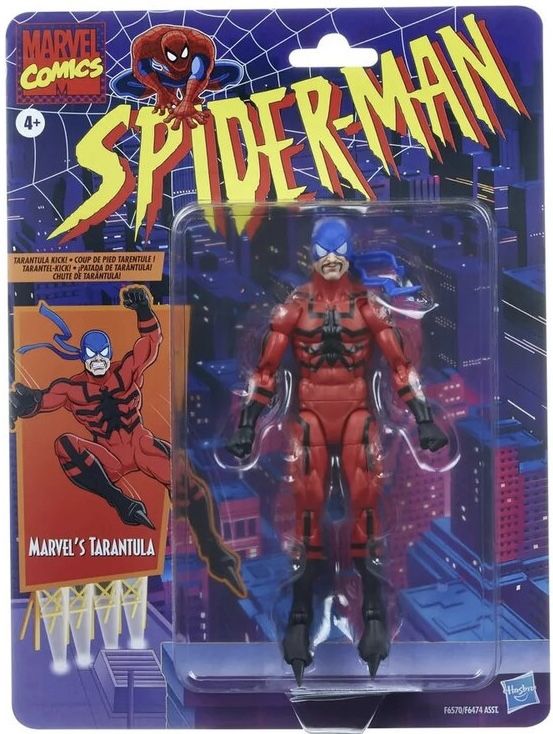 Hasbro Spider-Man Legends 2023 Hasbro Tarantula Retro Figure Carded