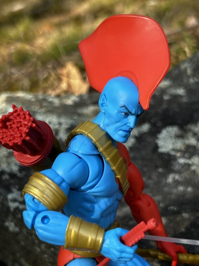 Close-Up of Mohawk on Marvel Legends 2023 Yondu Figure