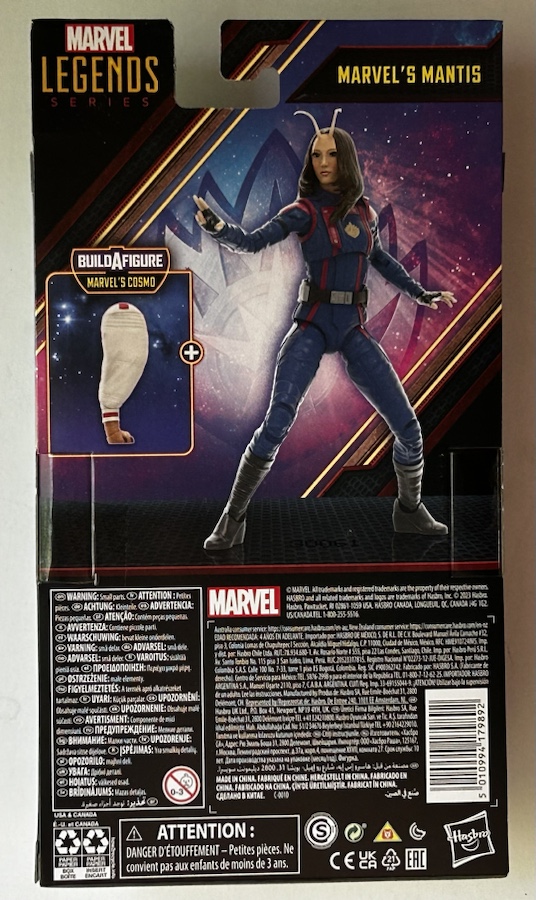Box Back Mantis Marvel Legends Cosmo Series Figure