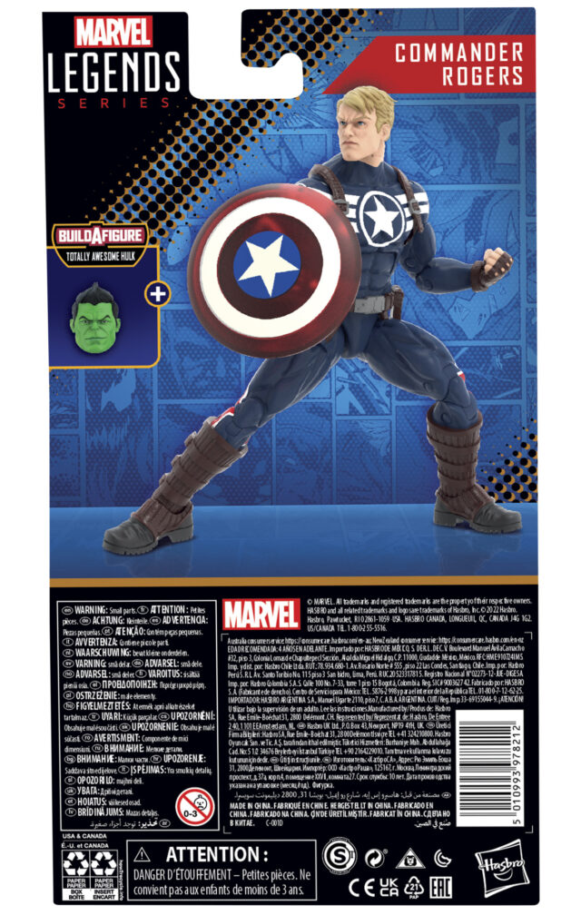 Box Back Steve Rogers Marvel Legends Action Figure