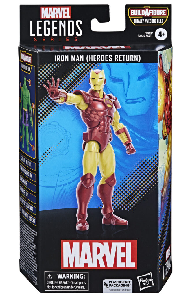 Marvel Legends Heroes Return Iron Man Figure Box Back