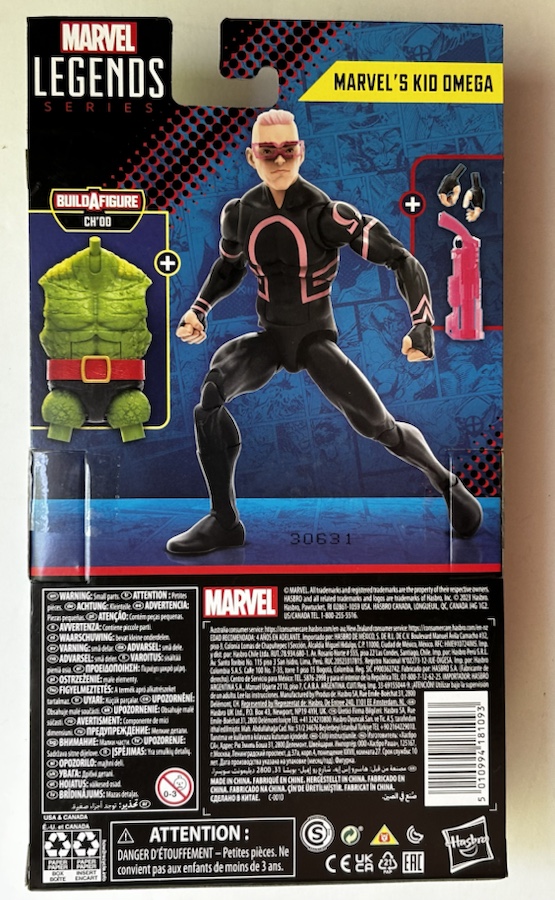 Marvel Legends X-Men Kid Omega Box Back