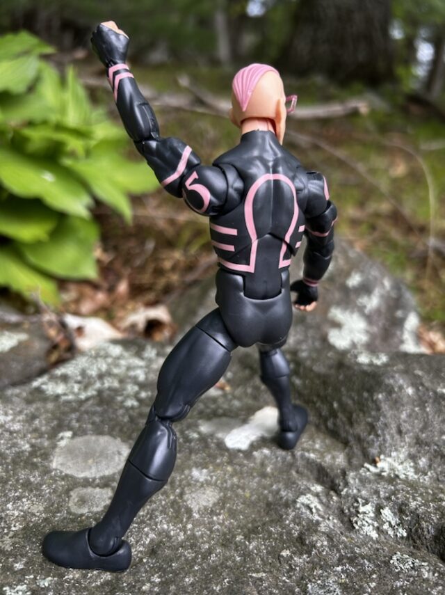 Back of Hasbro Quentin Quire Grant Morrison Six Inch Figure