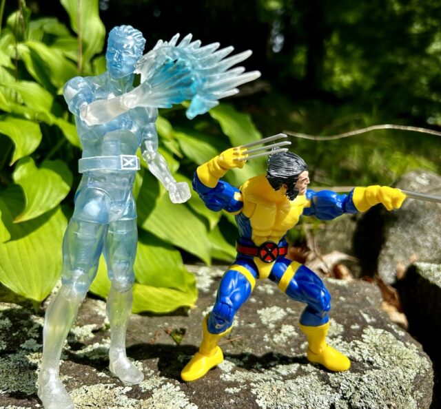 Iceman DST 7" Figure Size Scale Comparison with 6" Marvel Legends Wolverine