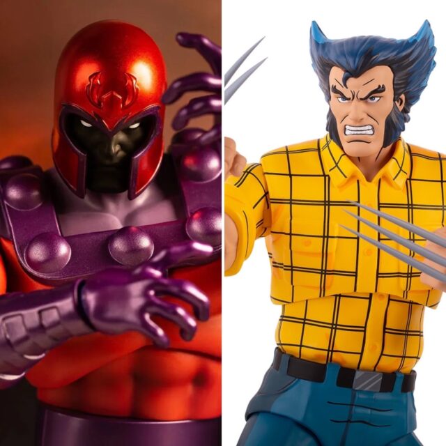 SDCC 2023 Exclusives Mondo Magneto and Logan Wolverine Figures 1/6 X-Men TAS