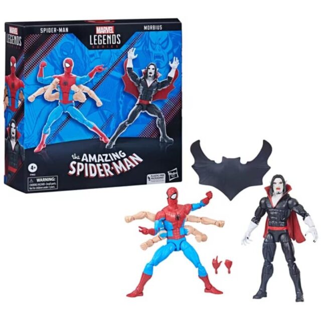 Marvel Legends 2023 Spider-Man Six Armed vs Morbius Exclusive Set