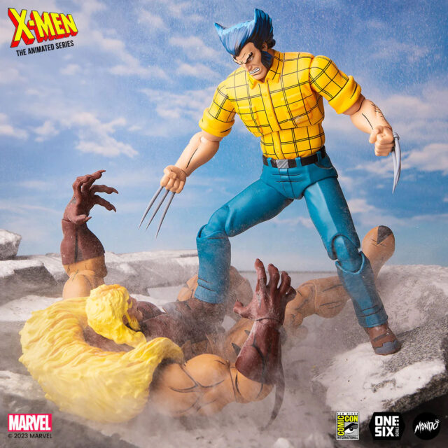 Wolverine vs Sabretooth Mondo X-Men Animated Series Figures