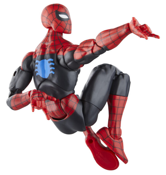 Back of Retro Spider-Man First Appearance Action Figure Target Exclusive