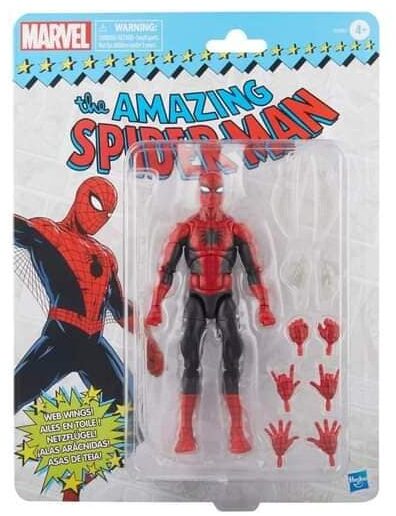 Marvel Legends Spider-Man & Moon Knight figures getting retro card