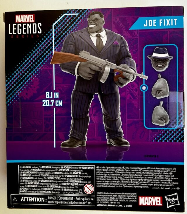 Box Back Walmart Marvel Legends Joe Fixit Exclusive Toy